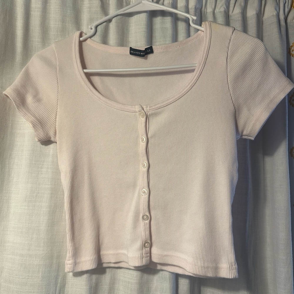 Baby pink Brandy Melville top